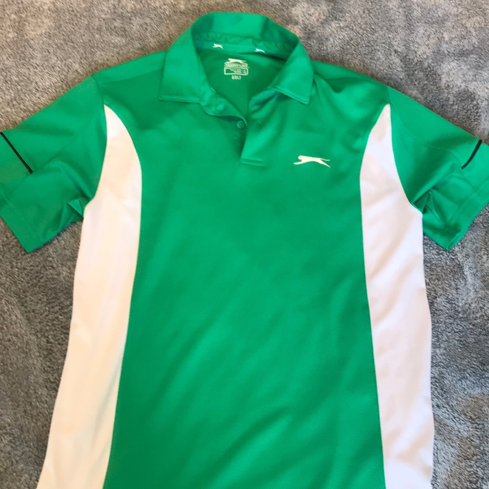 Green Slazenger Golf Polo Shirt Small
